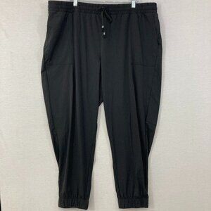 New Fabletics Women's size 3X Black Soft Stretch Joggers Comfy Athleisure